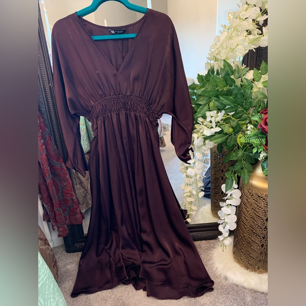Zara Silk Long Dress